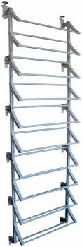 image of Habitat Hanging 10 Shelf Shoe Storage Rack - White