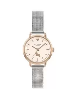Image of Radley Ladies Silver Mesh With Mini Open Shoulder Strap Watch