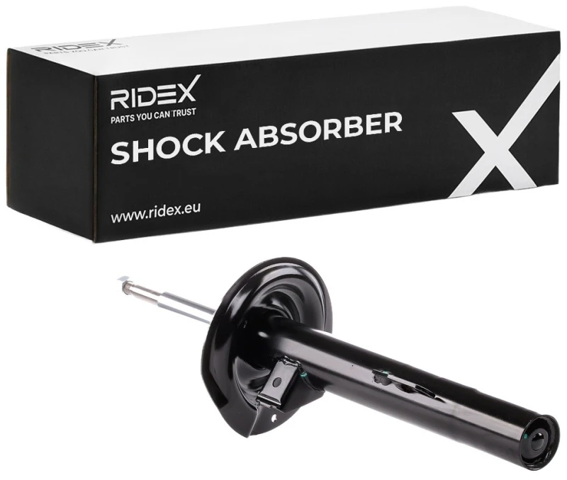 Image of RIDEX 854S0769 Shock absorber Front Axle Right, Gas Pressure, Suspension Strut, Top pin Shock Absorber (854)