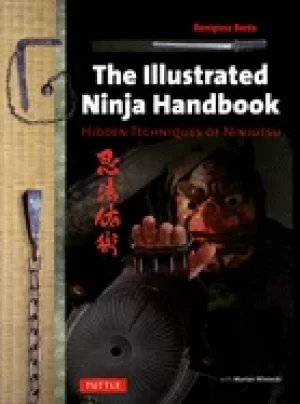 Image of illustrated ninja handbook hidden techniques of ninjutsu