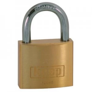 image of Kasp K12025A1 Padlock 25mm Gold yellow Key