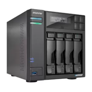 image of Asustor LOCKERSTOR 4 Gen2 (AS6704T) NAS Desktop Ethernet LAN Black N5105