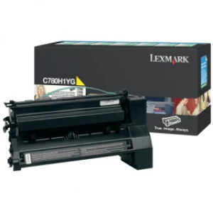 Image of Lexmark C780H1YG Yellow Laser Toner Ink Cartridge