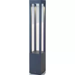 Agra LED Outdoor Bollard Light Dark Grey IP54