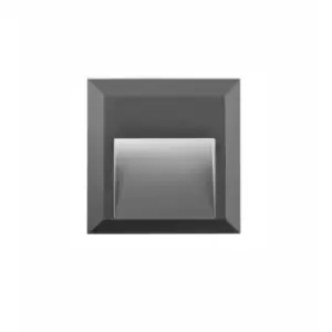 Image of Ferryland Outdoor Flush Wall Lamp Dark Grey abs LED 2W 268Lm 3000K IP54 ac Driver Included - Merano