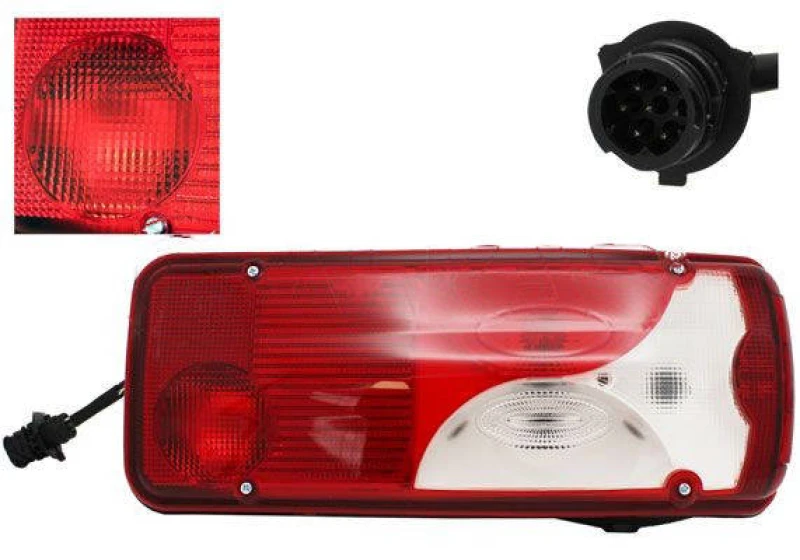 Image of ALKAR 9706019 Rear light Right, PY21W, with back-up alarm Combination Rearlight (391)
