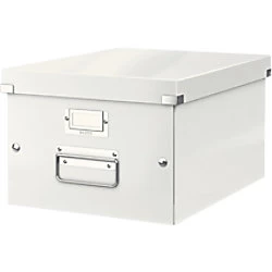 image of Leitz Click And Store Collapsible A4 Medium Storage Box White