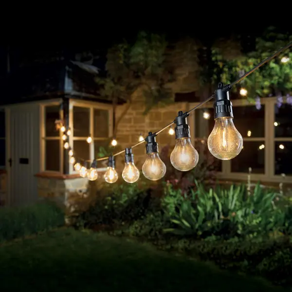 image of Eureka Lightnig LED Decor Festoon Festoon Light (Set of 20 Lights) Warm White