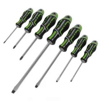 Image of Screwdriver Set 7PC GripMAX - Hi-vis Green
