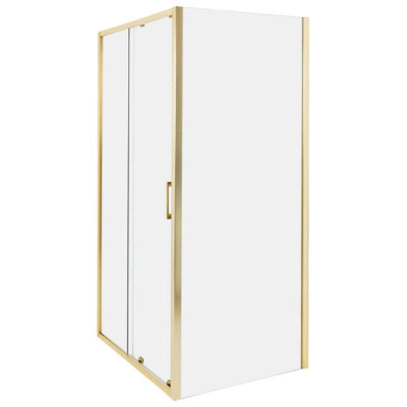 Image of Beliani Shower Enclosure Yoro 800 X 1000 X 1850 mm Gold