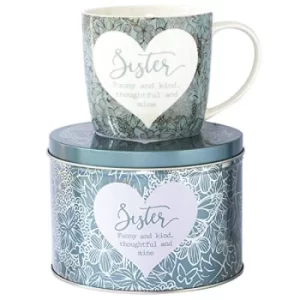 Image of Arora 7055 Said with Sentiment Mug & Tin-Sister, Ceramic