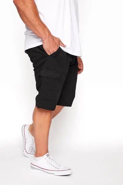 image of BadRhino Stretch Cargo Shorts Black