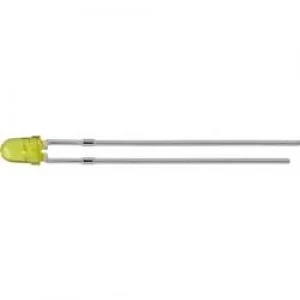 Image of LED wired Yellow Circular 3mm 15 mcd 40