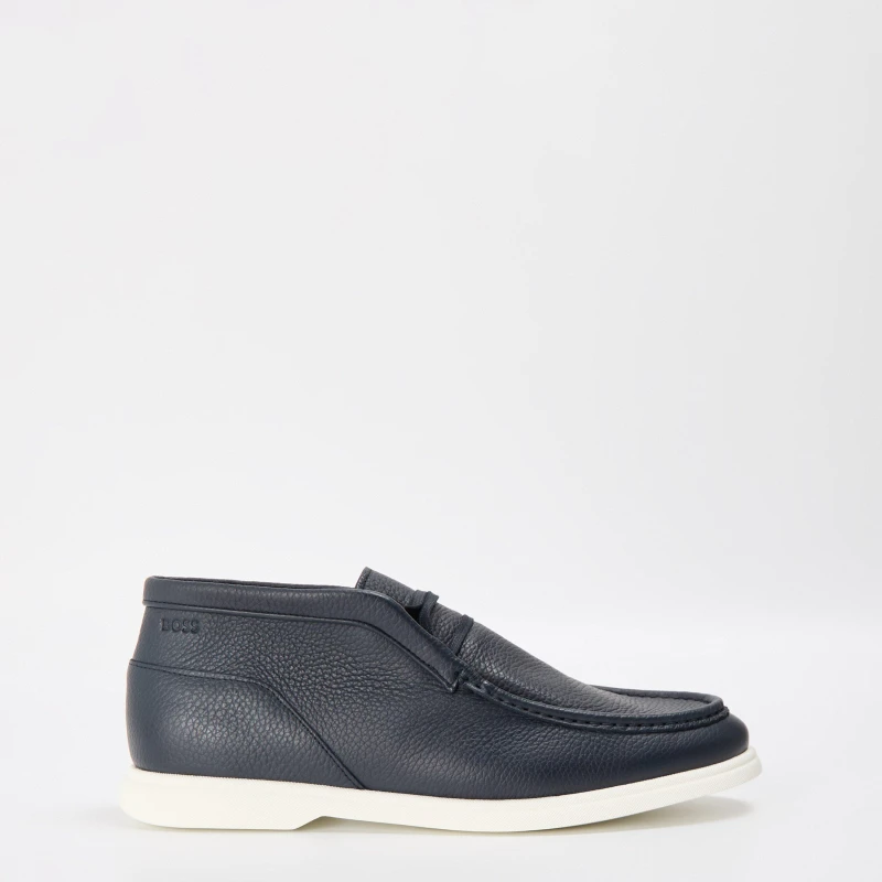 Image of Boss Mens Sienne Desb Chukka Boots Dark Blue male 7 (41)