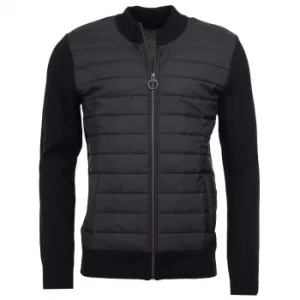 Image of Barbour Mens Carn Baffle Zip Thru Black Large
