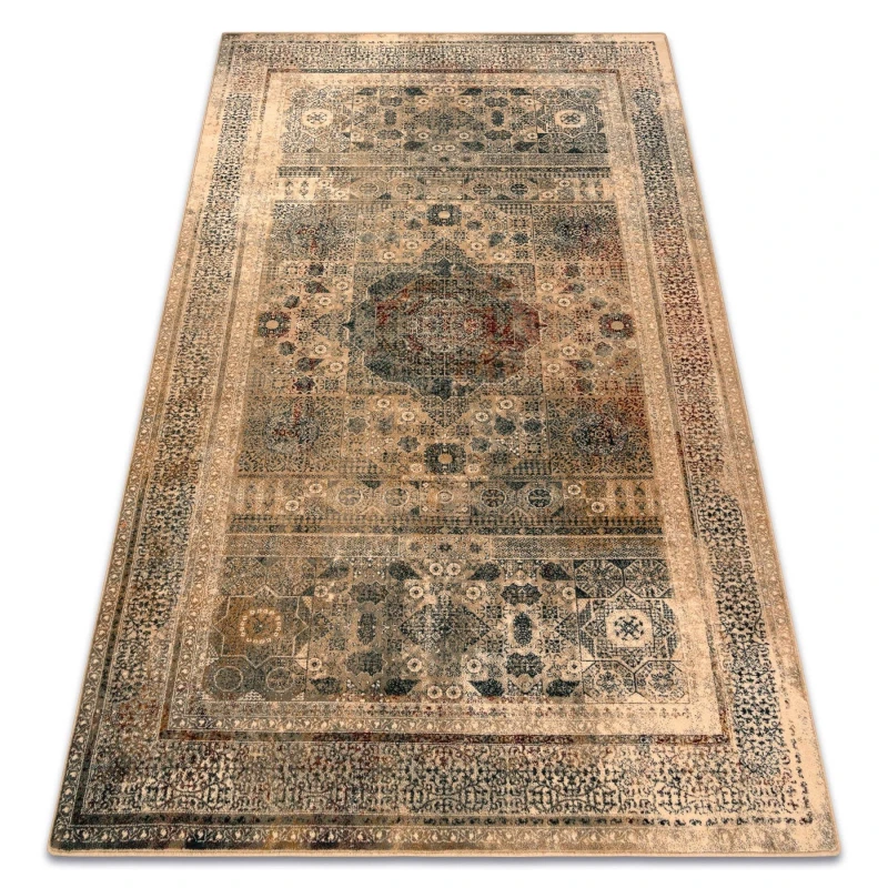 Image of RugsX Wool Omega Rug in Yellow Size: 135cm x 200cm Yellow Unisex 135cm x 200 cm