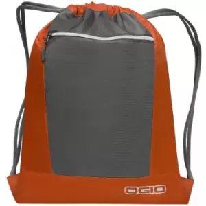 image of Endurance Pulse Drawstring Pack Bag (Pack Of 2) (One Size) (Hot Orange/ Black) - Ogio