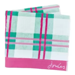 image of Joules Annie Check Cotton Towels - Multi