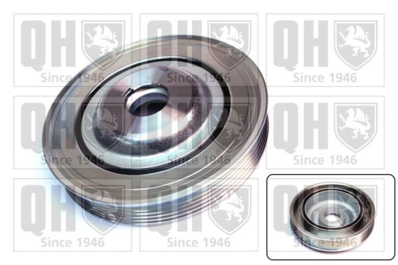 Image of QUINTON HAZELL Crankshaft pulley QUINTON HAZELL QCD128