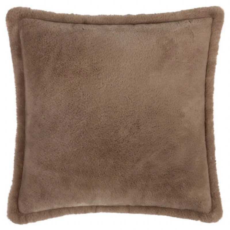 Image of Furn Furn Kallu Plush Faux Fur Cushion in Brown Size: 55cm x 55cm Brown 55cm x 55cm Unisex 5025532831859