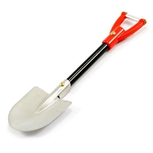 Image of Fastrax Red Handle Metal Spade Shovel