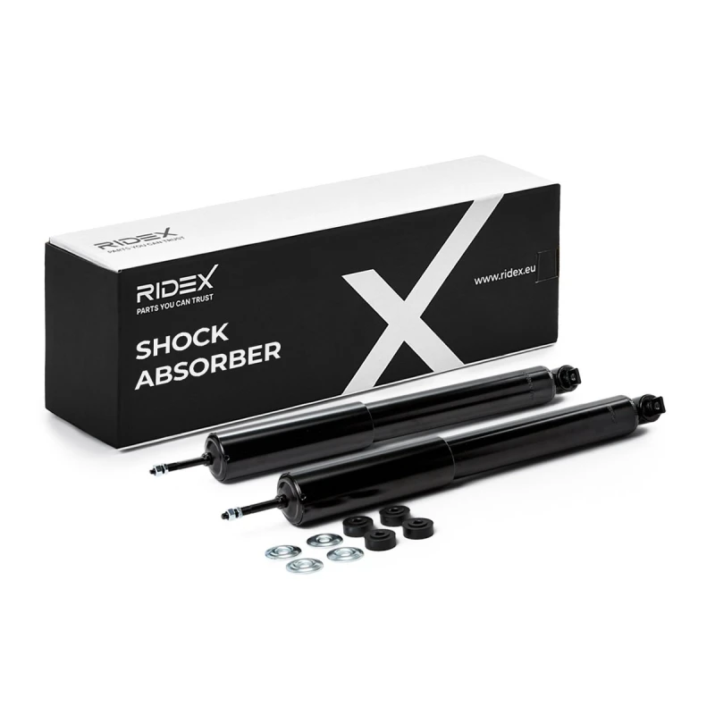 Image of RIDEX 854S2593 Shock absorber Front Axle, Gas Pressure, Twin-Tube, Telescopic Shock Absorber, Bottom Fork Shock Absorber (854)