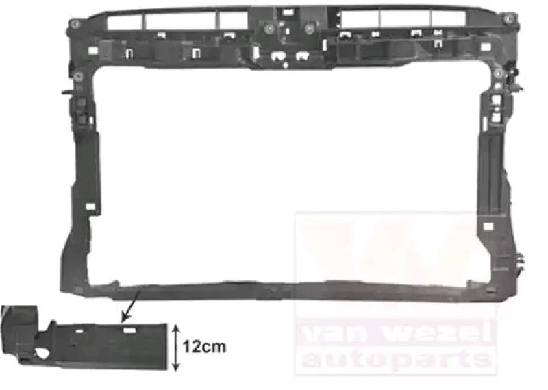 Image of VAN WEZEL 5766678 Radiator Support ** Equipart ** Front Cowling (208)