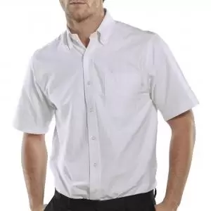 Image of Beeswift Oxford Shirt Short Sleeve White 17 OXSSSW17