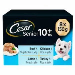 Cesar Tray Senior Collection in Jelly Dog Food 8 x 150g