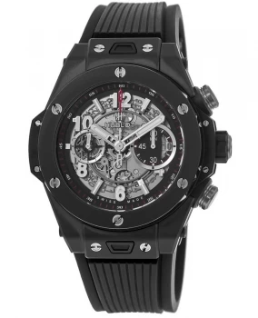 Hublot Big Bang Unico Black Magic Ceramic Rubber Strap Mens Watch 411.CI.1170.RX 411.CI.1170.RX