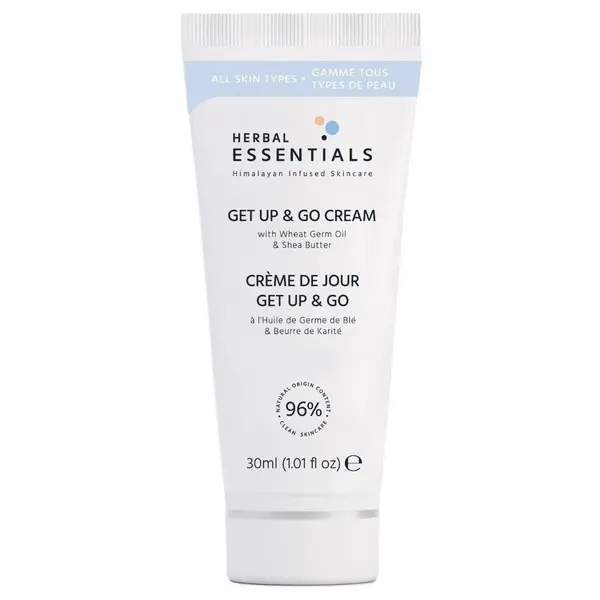 Image of Herbal Essentials Herbal Essentials Get Up & Go Cream With Wheat Germ Oil & Shea Butter 30ml White