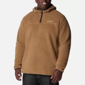 Image of Columbia Mens Rugged Ridge III Sherpa Pullover Hooded Fleece - Delta - S