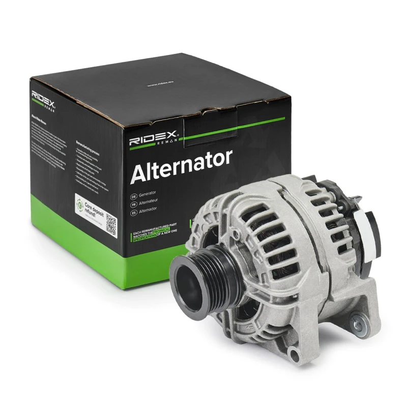 Image of RIDEX REMAN 4G0657R Generator Alternator Charging Current: 100A, Voltage: 14V Alternator (4)
