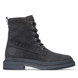 Image of Timberland Lisbon Lane 6" Boot For Her In Black Lizard Print Black, Size 4
