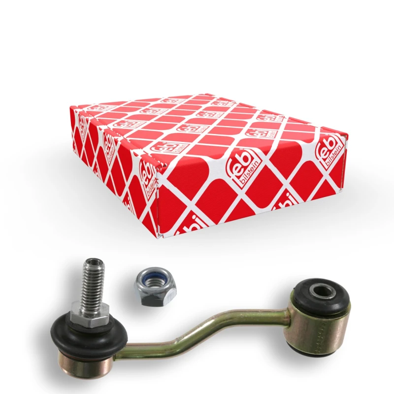 Image of FEBI BILSTEIN 22371 Anti-roll bar link OE Turbo NEW, with lock nut Steel Link Stabiliser (3229)