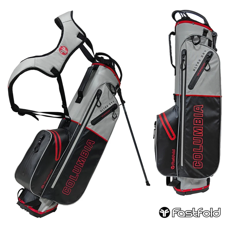 Image of Fast Fold FastFold Columbia Waterproof Stand Bag Black/Grey unisex One Size