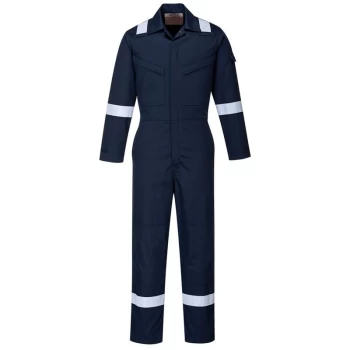 Image of Portwest - FR51NARL - sz L Bizflame Plus Ladies Coverall 350g - Navy