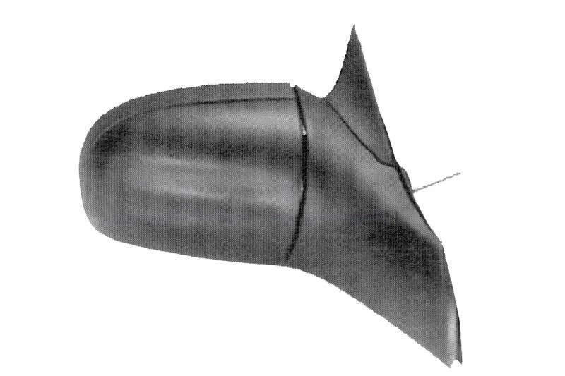 Image of PRASCO OP0287103 Wing mirror Right, Internal Adjustment Outside Mirror (50)