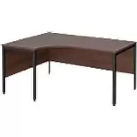 Image of Dams International Left Hand Ergonomic Desk MB16ELKW 1,600 x 1,200 x 725 mm