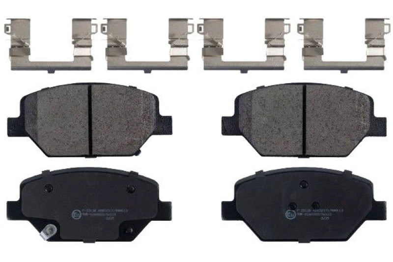 Image of SWAG 33 10 7487 Brake pad set Front Axle, with acoustic wear warning, with fastening material Brake Pad Set,disc brake (402)