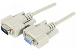 image of 1.8m Db9 To Db9 Serial Cable White Mf