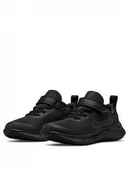 Image of Nike Star Runner 3 Childrens Trainer - Black/Grey, Size 11