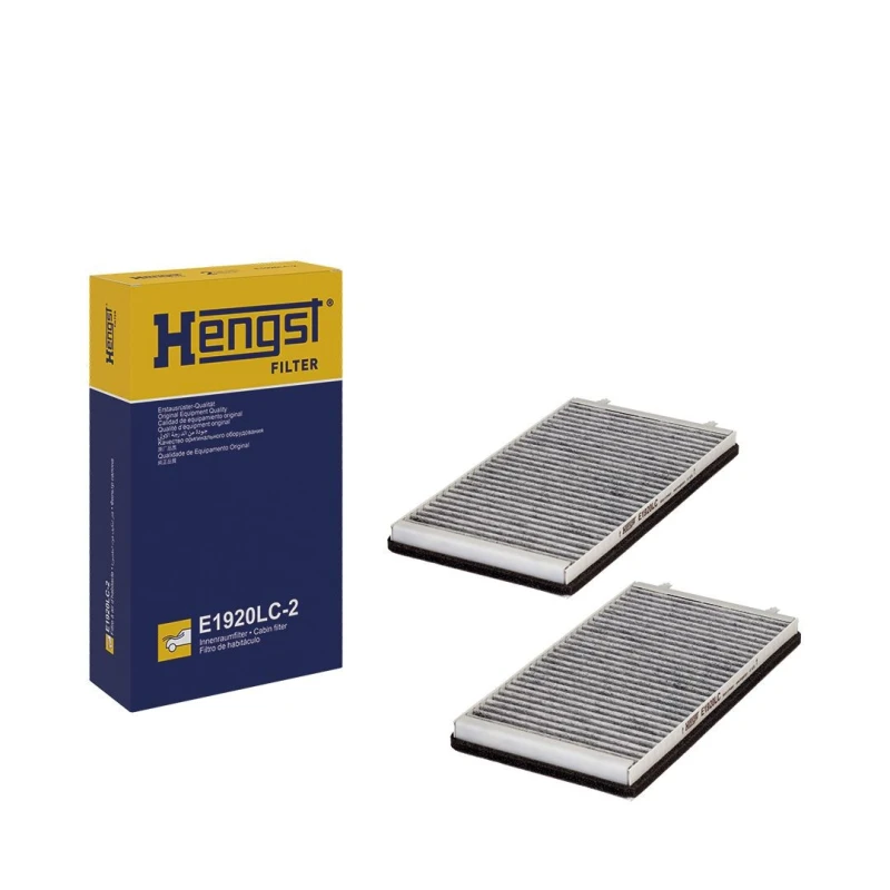 Image of HENGST FILTER E1920LC-2 Pollen filter Activated Carbon Filter Filter,interior air (424)