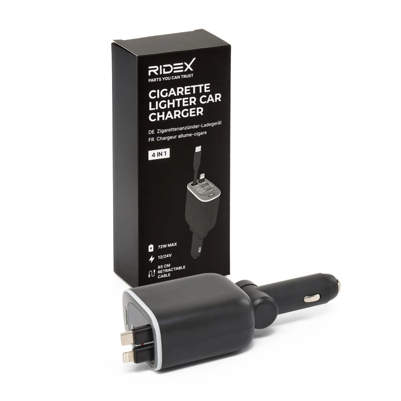 Image of RIDEX 100026A0005 Car mobile phone charger Number of inlets/outlets: 2 Car mobile phone charger (100026)