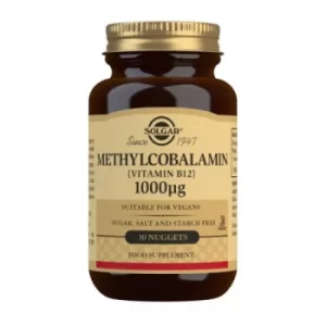 Image of Solgar Methylcobalamin (Vitamin B12) 1000µg (30 Nuggets)