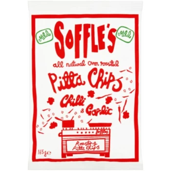 Image of Mild Chilli & Garlic Share Pitta Chips - 165g x 9 - 91439 - Soffles