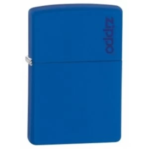 image of Zippo Logo Royal Blue Matte Lighter