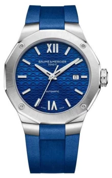 Image of Baume & Mercier Riviera Blue Rubber Strap M0A10619 Watch