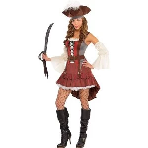 image of Amscan Lady Pirate Costume With Hat (Size 14-16)