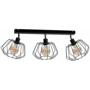 Keter Luna Ceiling Spotlight Bar Black, 63cm, 3x E27